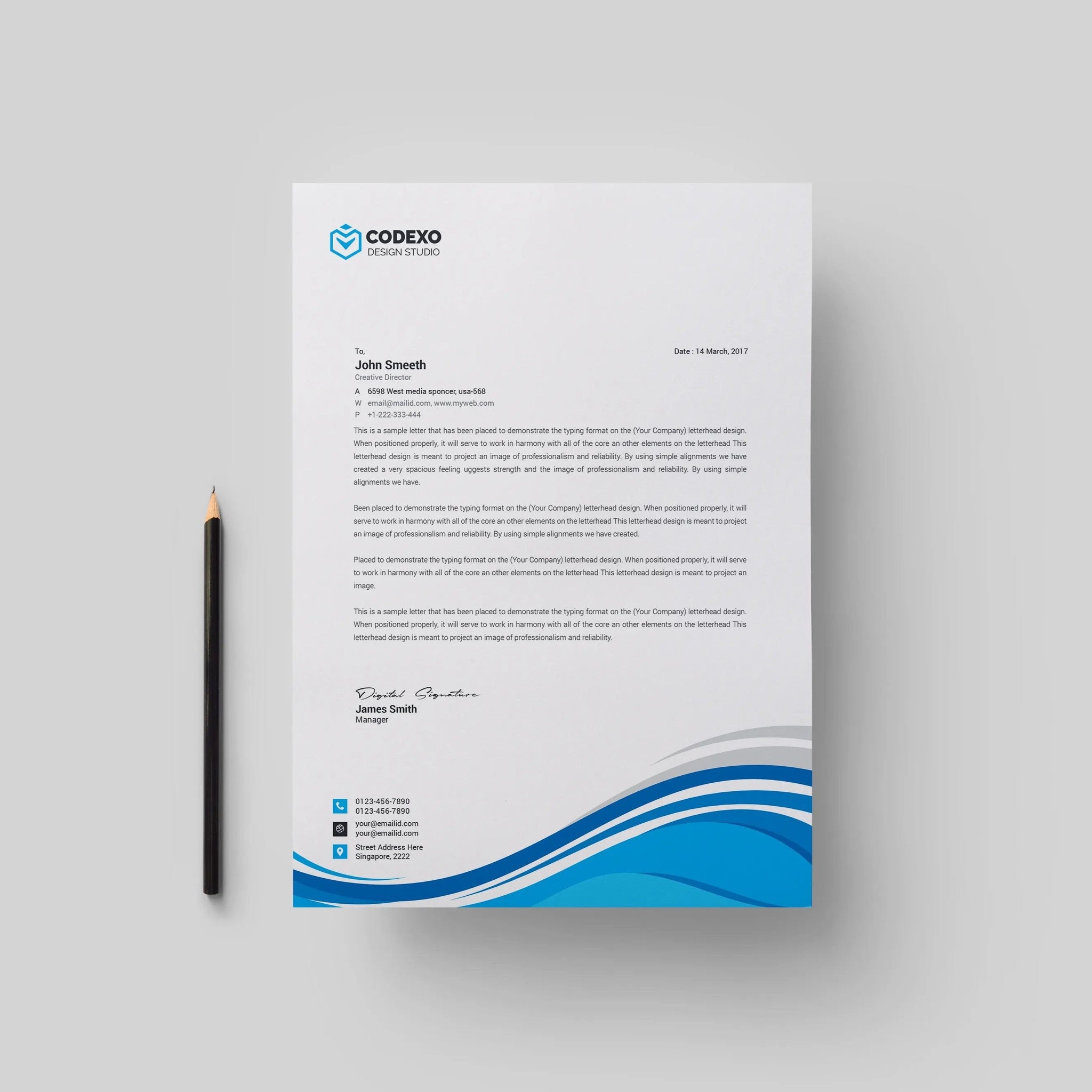 ورق مراسلات فاخر ابيض